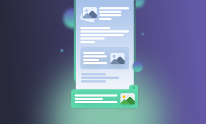 What are sticky ads?